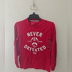 Nike NEVER DEFEATED Football Long Sleeve T-Shirt Youth